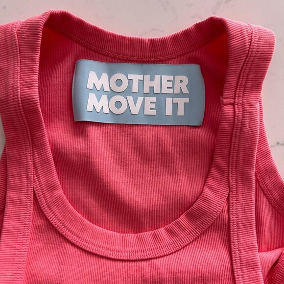 NWOT Mother Move It Conch Shell Chin Up Ribbed Tank M - Picture 3 of 6